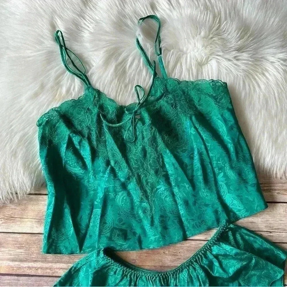 Vintage Gold Label Victoria Secret Two Piece Set Pajama S - Picture 2 of 9